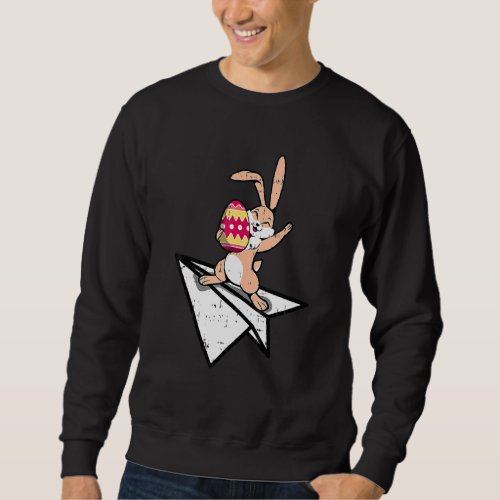 Happy Easter Bunny Rabbit Spring Egg Hunt Boys Gir Sweatshirt