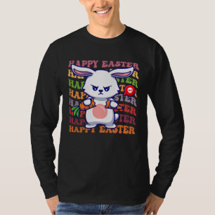 Happy Easter Bunny Rainbow Rabbit  Easter Egg Hunt T-Shirt