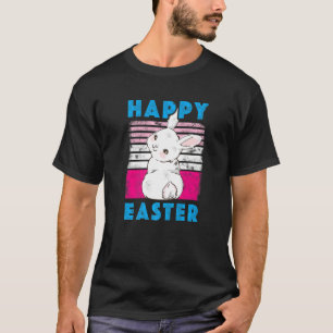 Happy Easter Bunny Retro Rabbit Kids Clothes Outfi T-Shirt