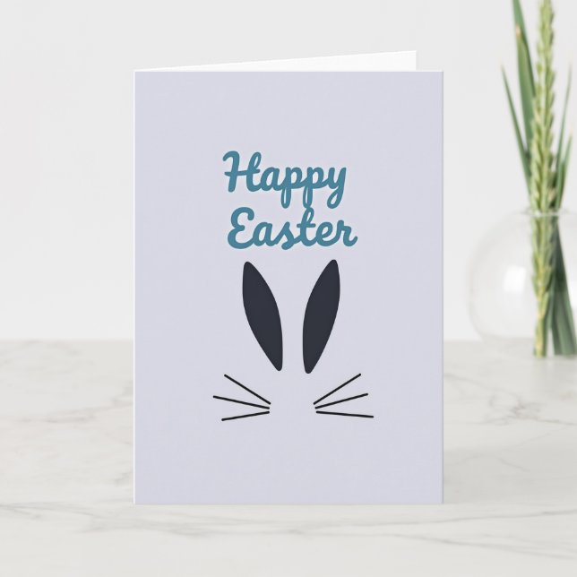 Happy Easter Bunny Simple Card (Front)