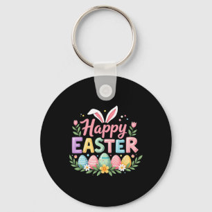 Happy Easter Bunny Spring Easter Egg Easter Women Keychain