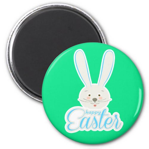 Happy Easter bunny Spring Eggs Hunt Party Magnet