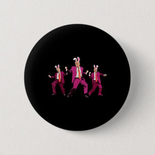 Happy Easter Bunny Spring Hunt Eggs Rabbit Funny Button