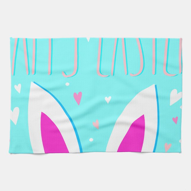 happy easter bunny towel (Horizontal)