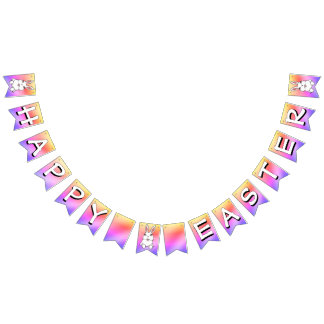 Happy Easter Bunting Banner Easter Bunny Decoratio