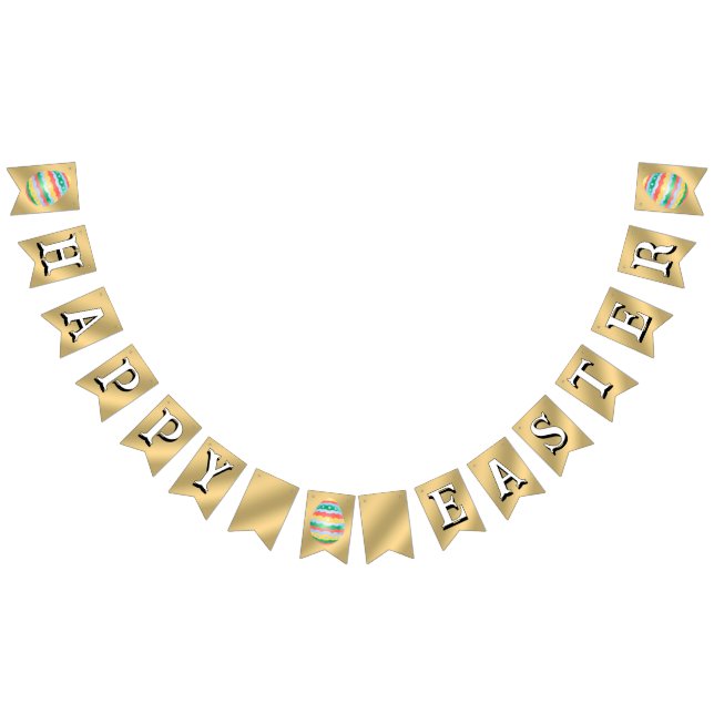 Happy Easter Bunting Banner Easter Bunny Decoratio (All)