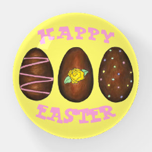 Happy Easter Buttercream Chocolate Bon Bon Eggs Paperweight