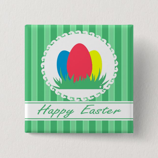 Happy Easter Button (Front)