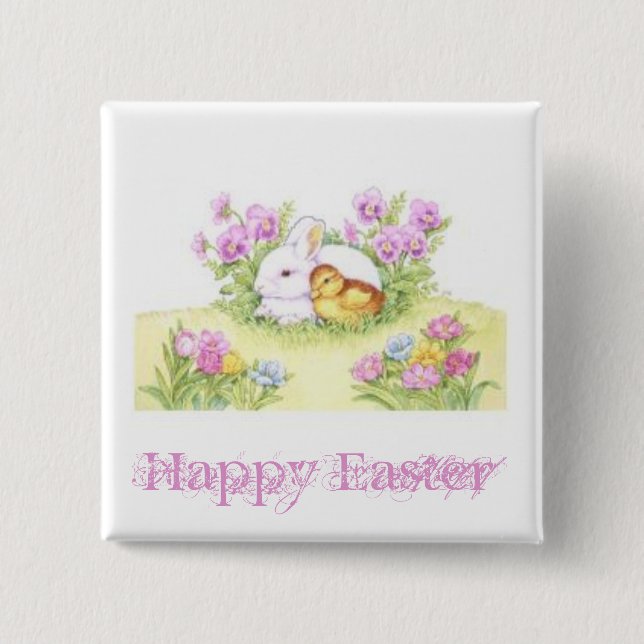 Happy Easter Button (Front)