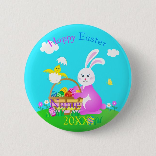 Happy Easter Button (Front)
