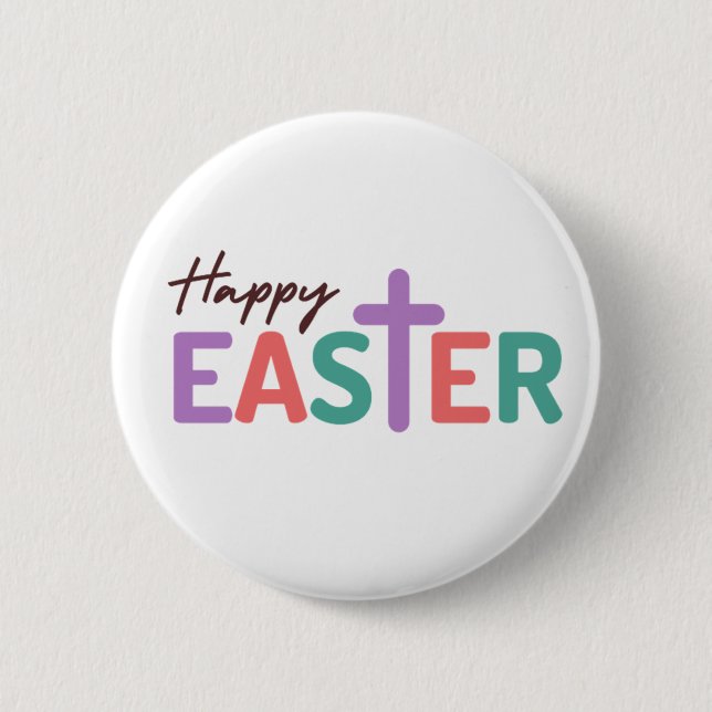 Happy Easter   Button (Front)