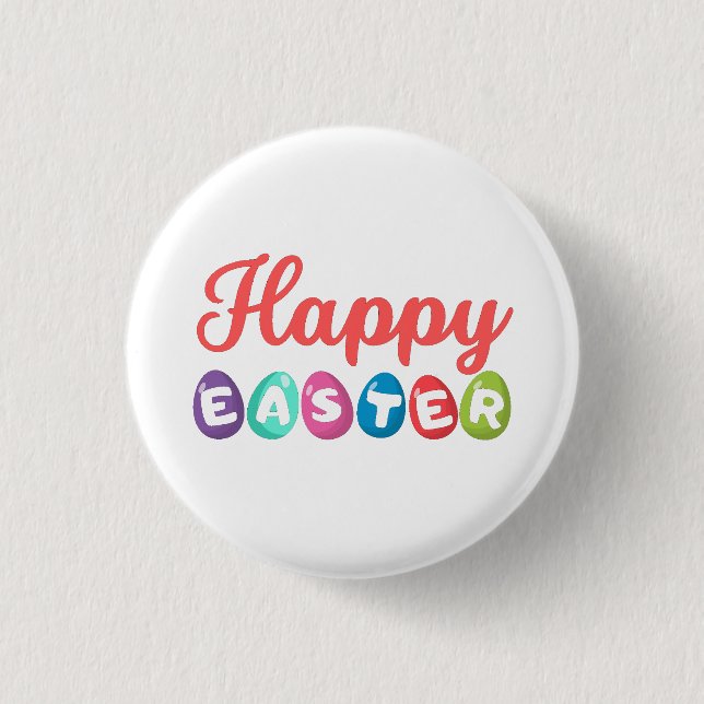 Happy Easter Button (Front)