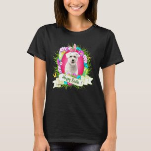 Happy Easter Cairn Terrier Wearing Bunny Ear Eggs T-Shirt