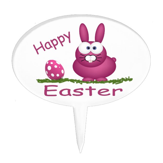 Happy Easter Cake Topper (Front)