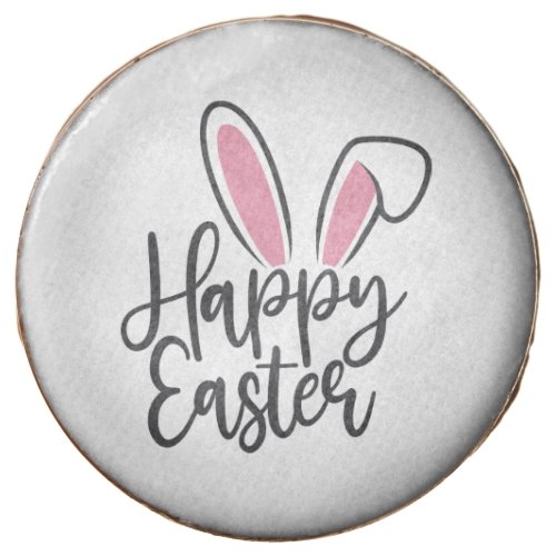 Happy Easter Calligraphy Bunny Ears Sunday Egg  Chocolate Covered Oreo