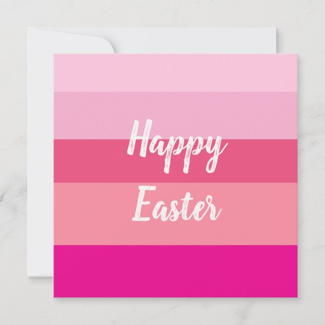 Happy Easter Candy Colors Flat Card (Front)