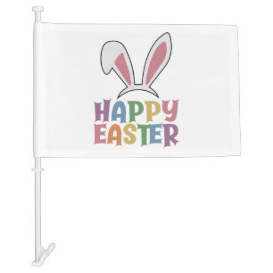 Happy Easter Car Flag
