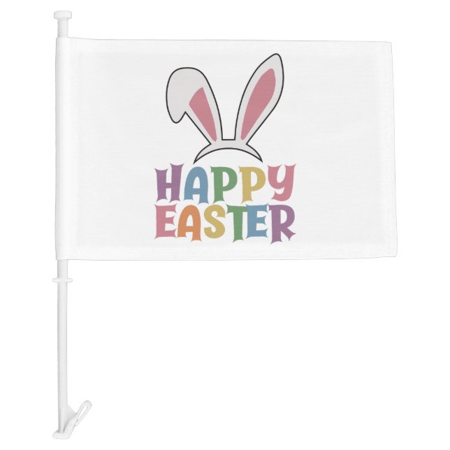 Happy Easter                        Car Flag (Front)