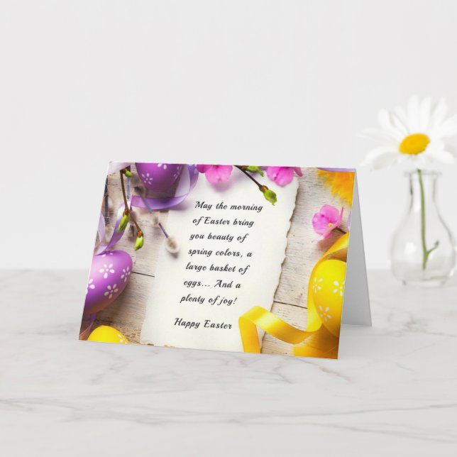 Happy Easter Card (Small Plant)