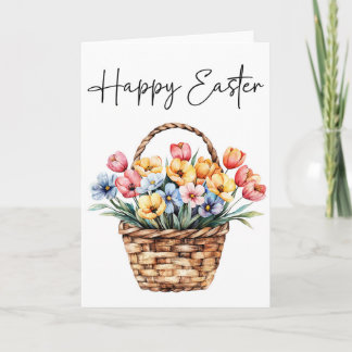 Happy Easter Card, Easter Basket Card
