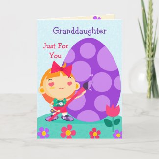 Happy Easter Card to My Granddaughter