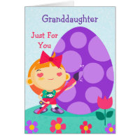 Happy Easter Card to My Granddaughter