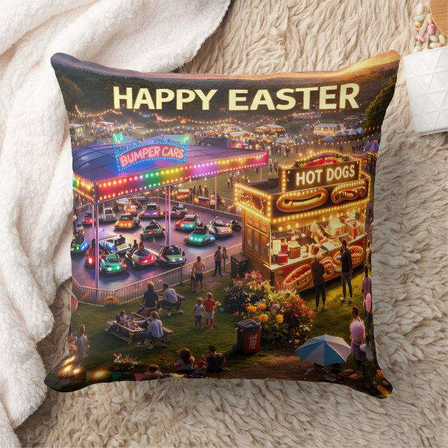 Happy Easter carnival pillow (Blanket)