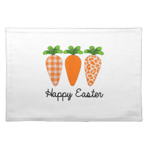 Happy Easter Carrot Cute Easter T-Shirt Cloth Placemat