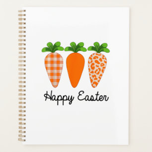 Happy Easter Carrot Cute Easter T-Shirt Planner