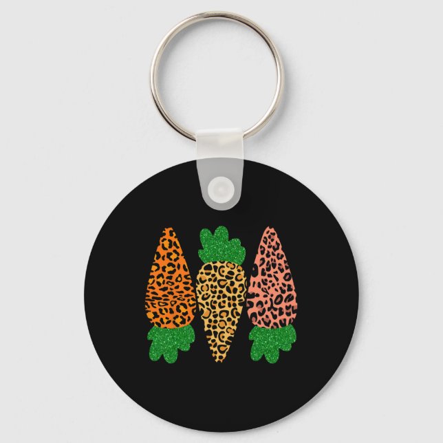 Happy Easter Carrots  Keychain (Front)
