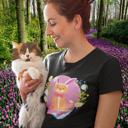 Happy Easter Cat_Funny Easter Kitty T_Shirt