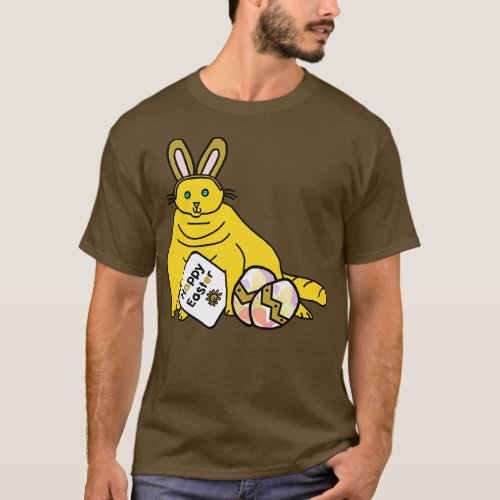 Happy Easter Cat in Easter Bunny Ears T_Shirt