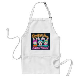 Happy Easter Celebration Adult Apron