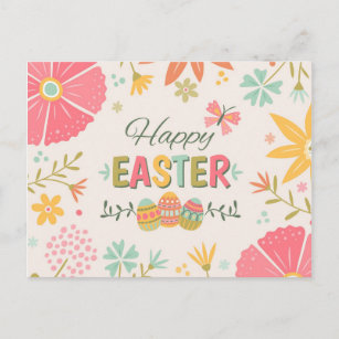 Happy Easter Celebration Postcard