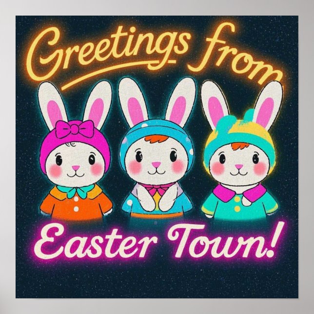 Happy Easter Celebration Poster (Front)