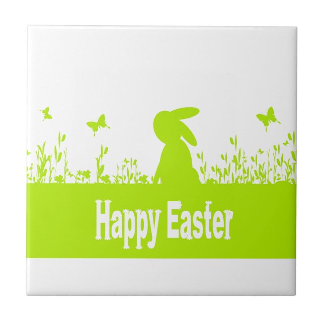 Happy Easter Ceramic Tile (Front)