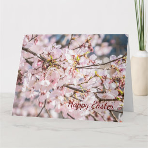 "Happy Easter" Cherry Blossom Greeting Card