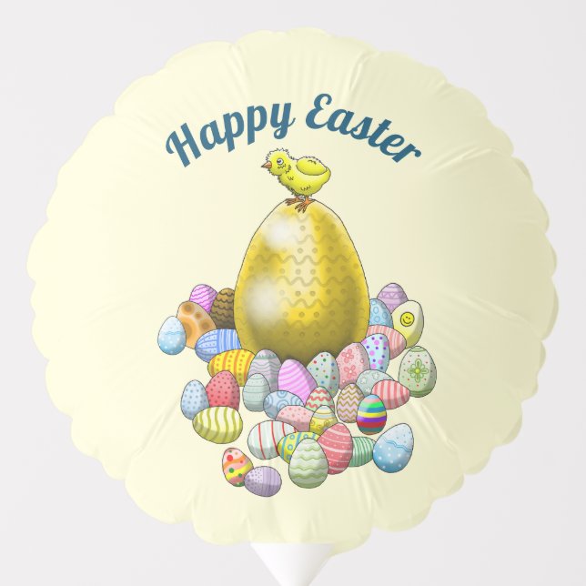 Happy Easter Chick Balloon (Front)