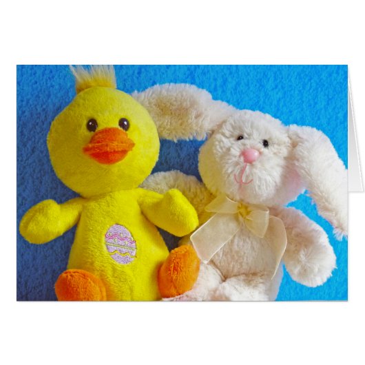 Happy Easter Chick + Bunny Cards (Front Horizontal)