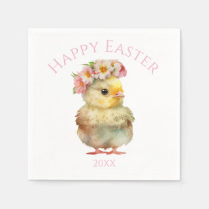 Happy Easter Chick Napkins