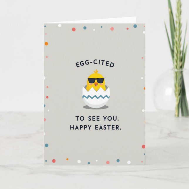 Happy Easter Chick Scene Card (Front)