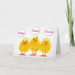 HAPPY EASTER CHICKIE FROM ALL YOUR PEEPS HOLIDAY CARD