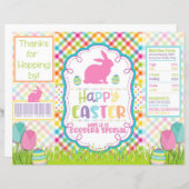 Happy Easter Chip Wrapper Favor Bag Goody bag (Front/Back)