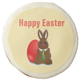 Happy easter chocolate bunny