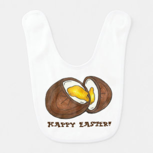 Happy Easter Chocolate Cream Creme Egg Candy Bib