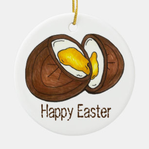 Happy Easter Chocolate Creme Egg Candy Ornament