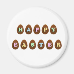 Happy Easter Chocolate Eggs Magnet