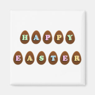 Happy Easter Chocolate Eggs Magnet