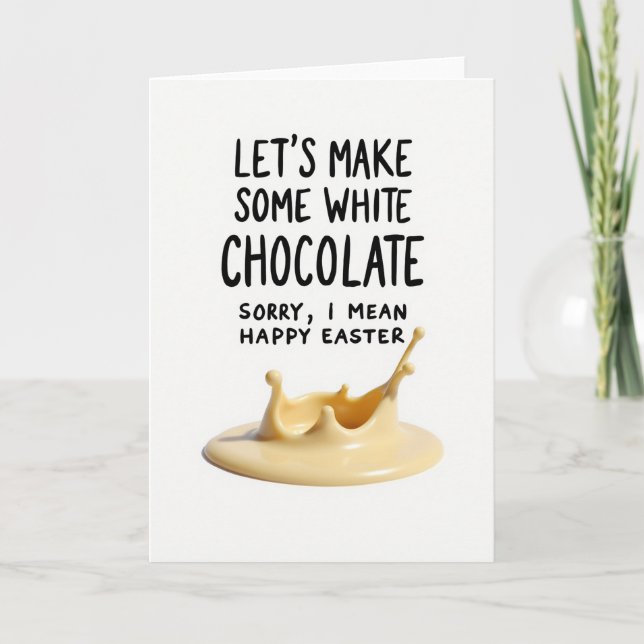 Happy Easter Chocolate Splash Card (Front)