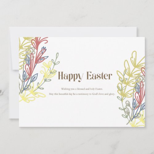 Happy Easter Christian Card 